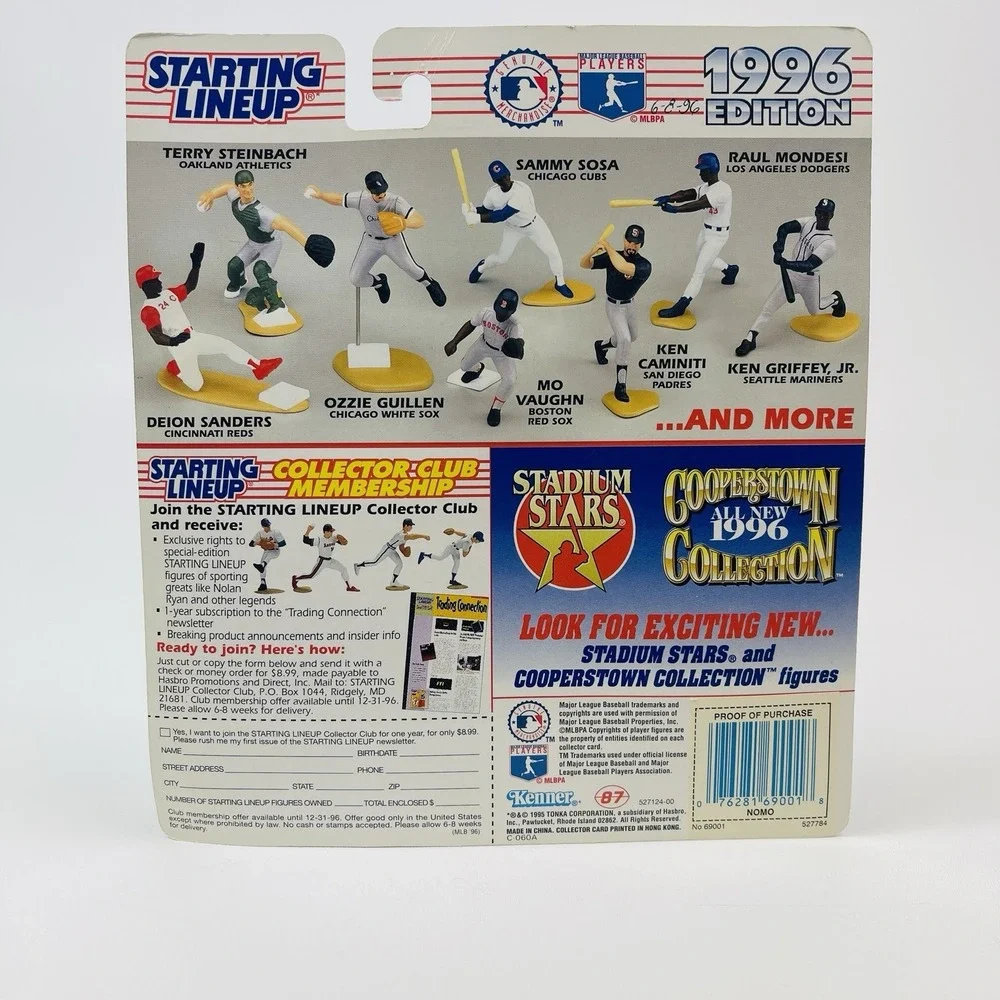 1996 Kenner Starting Lineup Hideo Nomo Dodgers Rookie Figure Baseball